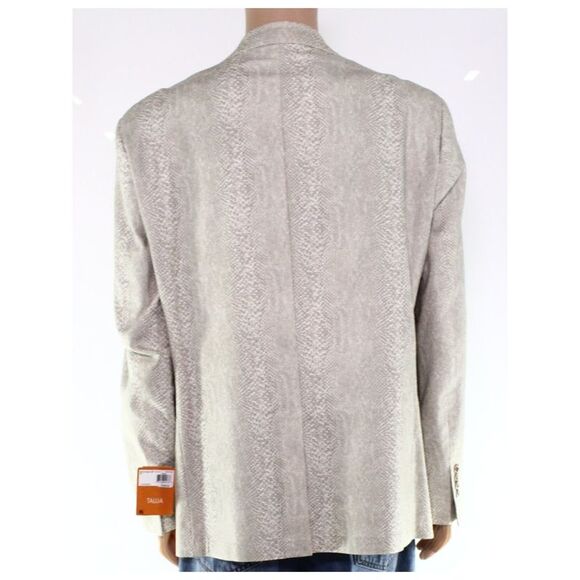 TALLIA Mens Beige Single Breasted, Stretch Blazer Jacket M - Picture 2 of 2